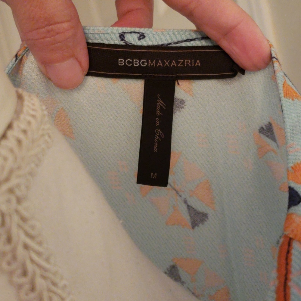 BCBGMaxazris Long Sleeve Boho Gypsy Tunic Dress - Picture 3 of 6
